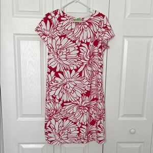 Katherine Way Red and White Floral Mini Dress